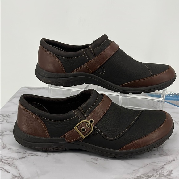 Brown Merrell Dassie Buckle Slip On MERRELL Dassie Buckle Slip On